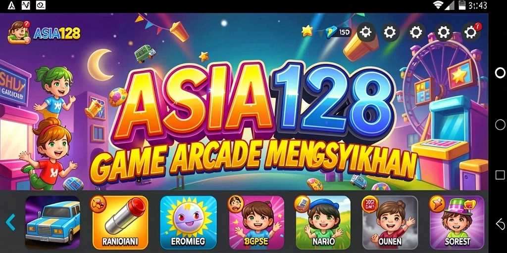Gameplay ASIA128 menampilkan tantangan seru dan grafis menarik.