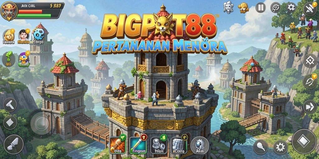 Tampilan gameplay Tower Defense yang menegangkan dan strategis.