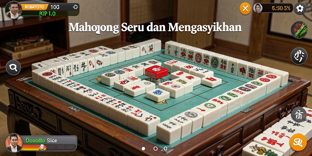 Tampilan gameplay BOBATOTO yang menampilkan suasana Mahjong yang seru.