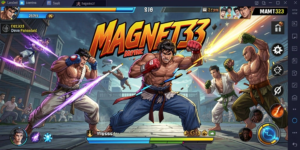 Screenshot utama MAGNET33 menunjukkan aksi pertarungan yang luar biasa.