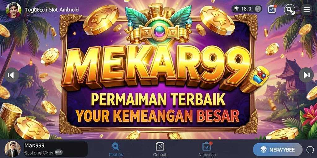 Tangkapan layar utama MEKAR99 menampilkan gameplay Slot yang seru dan mengesankan.