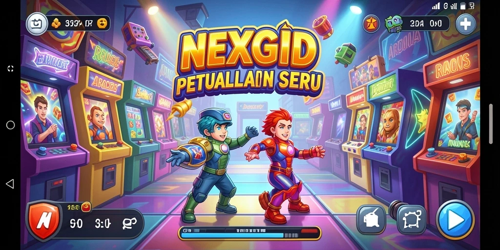 Tampilan gameplay seru dan menantang di NEXGID.