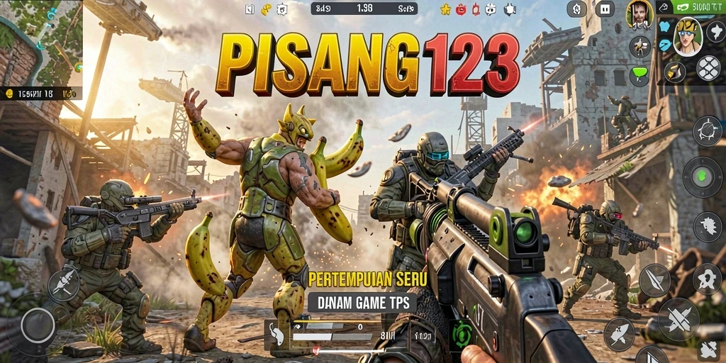 Tangkapan layar PISANG123 menunjukkan aksi seru dalam gameplay TPS.