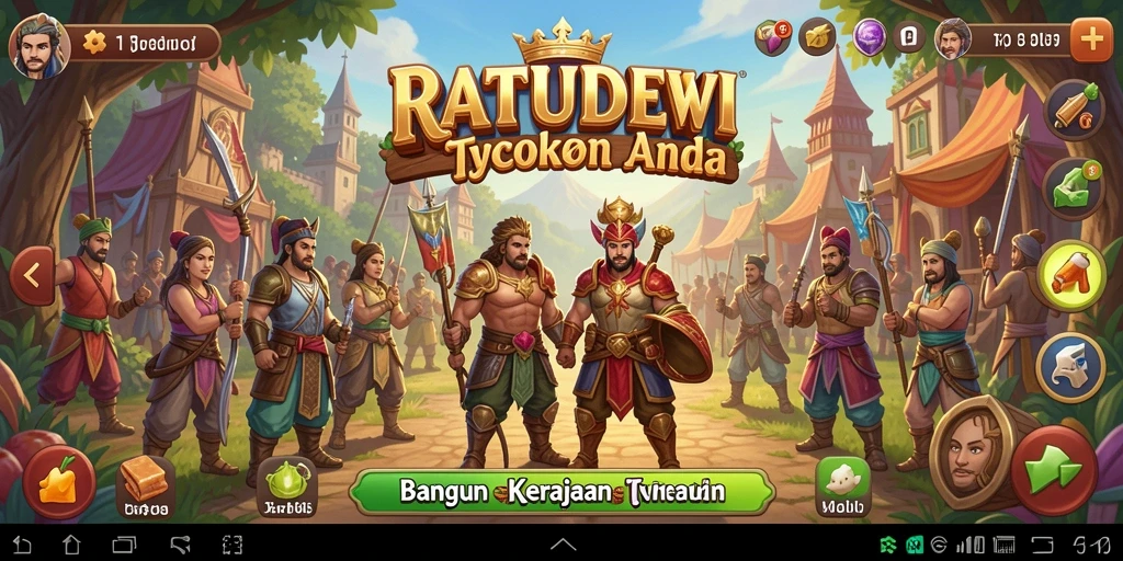 Tampilan gameplay RATUDEWI yang menawan dan strategis.