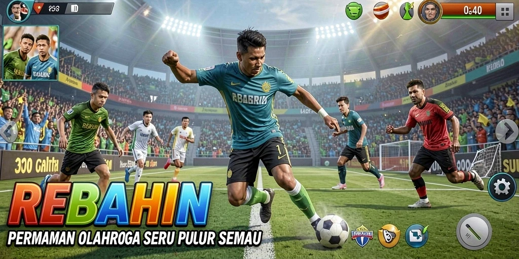 Tampilan menarik dari gameplay REBAHIN yang seru dan interaktif.