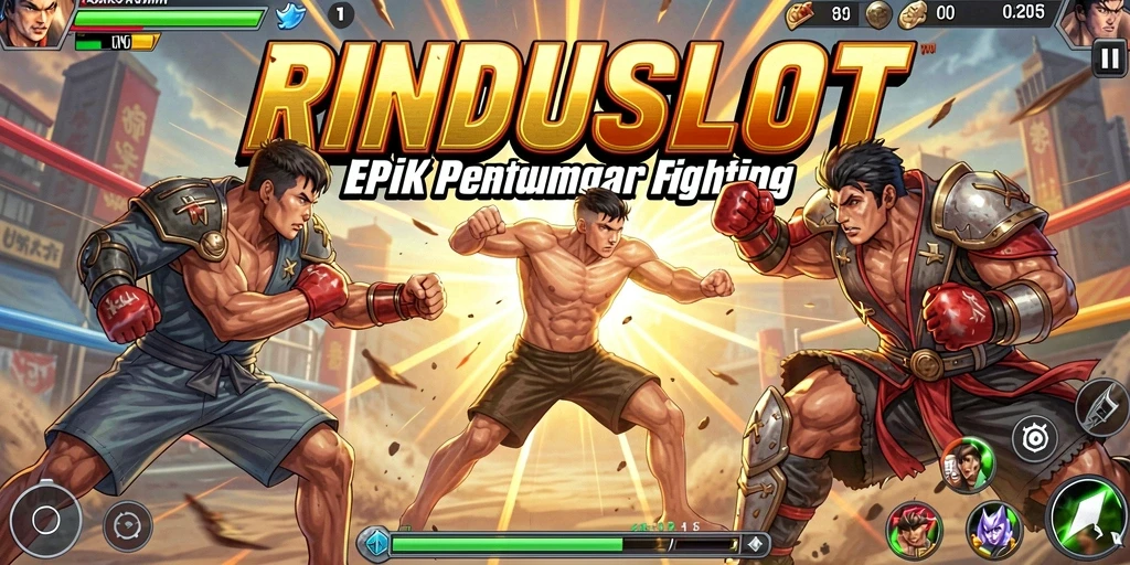 Tampilan gameplay RINDUSLOT yang mendebarkan dan penuh aksi.