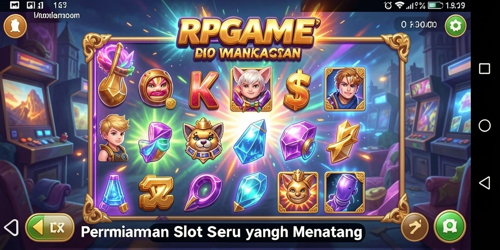 Screenshot utama RPGAME menampilkan gameplay Slot yang seru.
