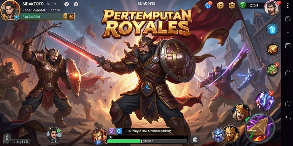 Tangkapan layar gameplay SIDAKTOTO menampilkan pertempuran seru di arena Battle Royale.