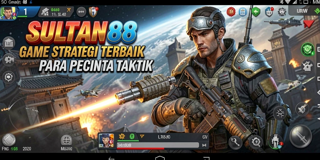 Tampilan gameplay SULTAN88 dengan pertempuran strategi yang intens.