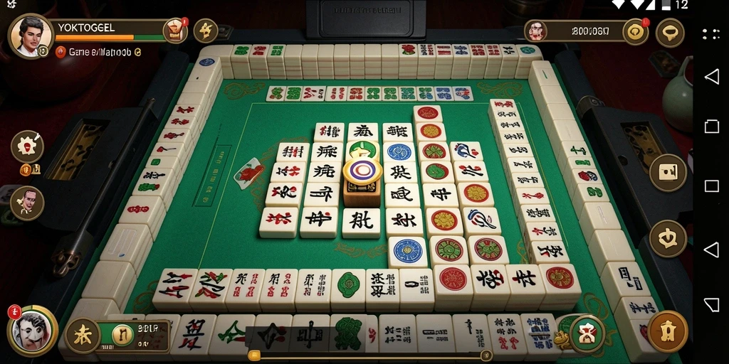 Tangkapan layar YOKTOGEL menampilkan aksi mencocokkan ubin Mahjong yang menarik.