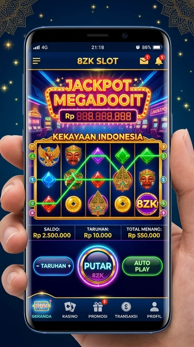 Screenshot antarmuka pengguna yang sederhana dan mudah digunakan di 8zk.